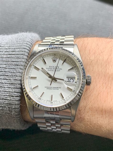 rolex datejust stainless steel mens used|rolex datejust price stainless steel.